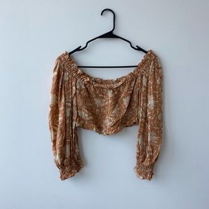 Urban outfitters cropped shirt